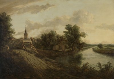 Landscape with Rolling Bridge by School of Jacob van Ruisdael